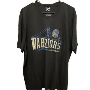 Golden State Warriors 47 Brand Golden Gate Bridge T Shirt Euc